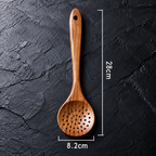 4-Piece Teak Wood Cooking Utensil Set